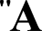 first letter A