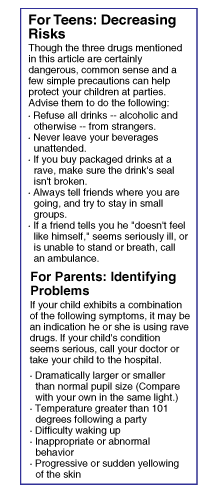 sidebar: For Teens: Decreasing Risks, For Parents: Identifying Problems