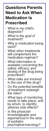 sidebar: questions parents need to ask when medication is prescribed