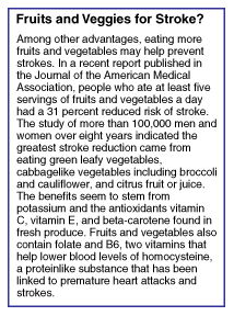 sidebar: Fruits and Veggies for Stroke?
